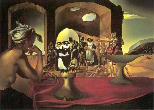 salvadore dali Slave Market with the Disappearing Bust of Voltaire